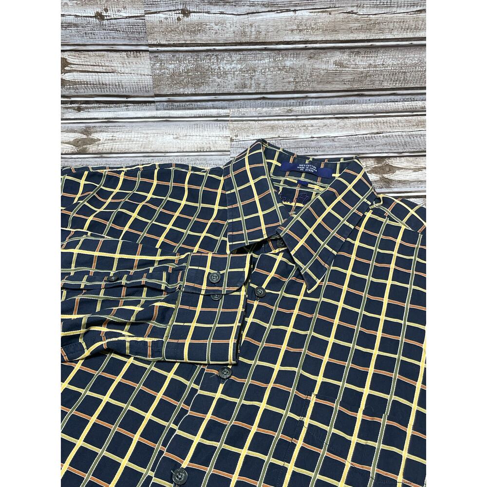 Alan Flusser Men's Long Sleeve Button Up Multi Color Size XL